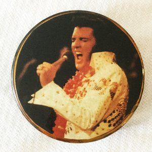 Vintage Elvis Artisan Crafted Trinket Box